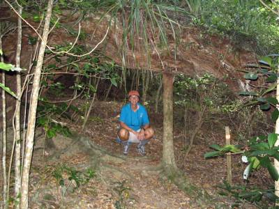 Kathy on the Cavalli Islands trail