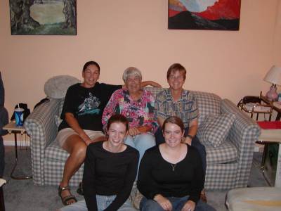 My sister Joan, my mother, me, and my nieces Vicky and Robin