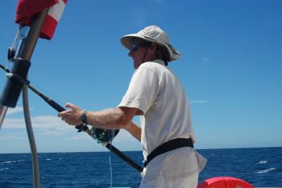 Richard fights the skipjack tuna