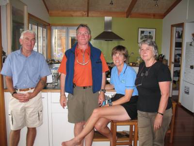 Bradley and Kathy with Alan and Diana in KeriKeri