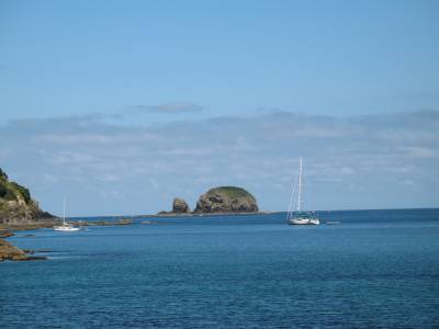 Shear Madness at anchor in the Cavallis