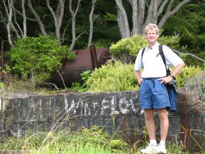 Richard at the Whangamumu Whaling Station