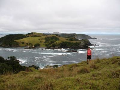 Kathy at Urupukapuka
