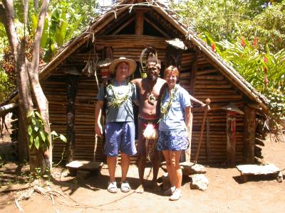 Bradley and Kathy with Chief Amel